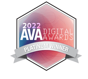 AVA Digital Awards platinum winner 2022